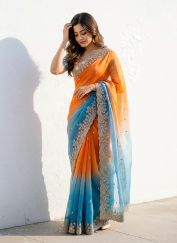 Image of Amazon Brand - Tavasya Women Saree
