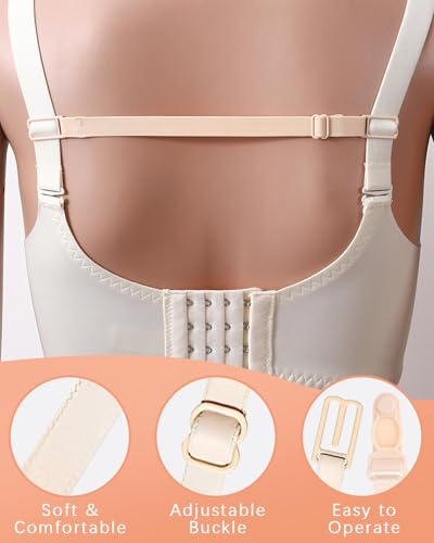 12 PCS Bra Strap Holders for Slipping Bra Strap Clips Elastic Straps Adjustable Bra Band Women's Non-slip Elastic Bra Strap Extender Keep Bra Straps In Place Extender Bra Accessories3