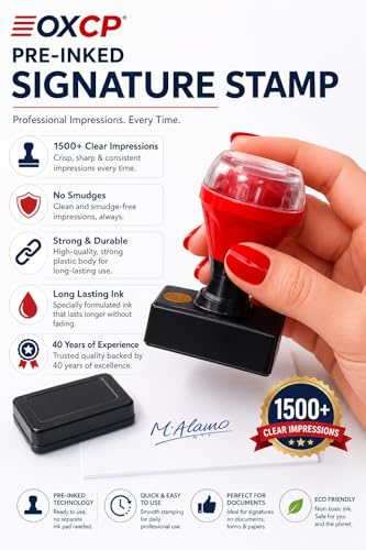 Image of ASPL Customized Pre-Inked Pocket Stamp | Personalised Rubber Stamp with Custom Text | for Signature, Proprietor, Partner, Shop & Office Use | 2 to 4 Line Stamp | Compact Design