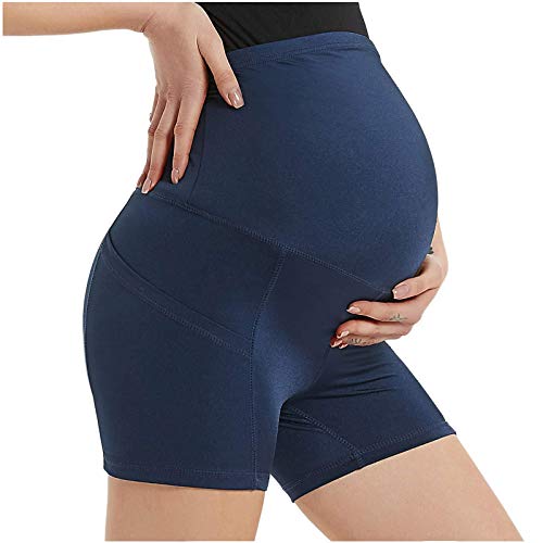Pantalones cortos de yoga para mujer, pantalones cortos de yoga, pantalones cortos para correr, ideología, pantalones cortos de yoga, azul, S