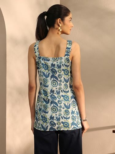 Image of Libas Printed Cotton Straight Kurti Suit