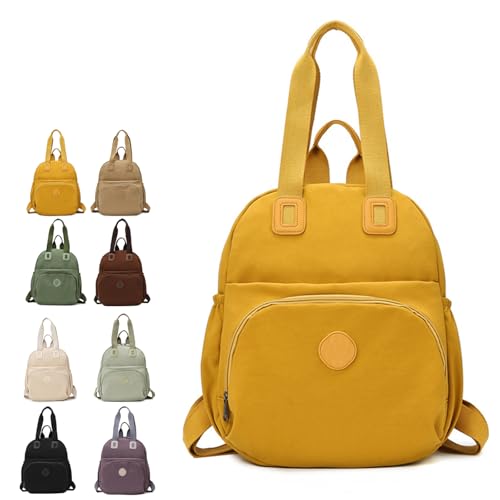 Heaneutrorty Backpack, Heaneutrorty Waterproof Versatile & Stylish Backpack For Women, Versatile Stylish Casual Backpacks (Yellow)