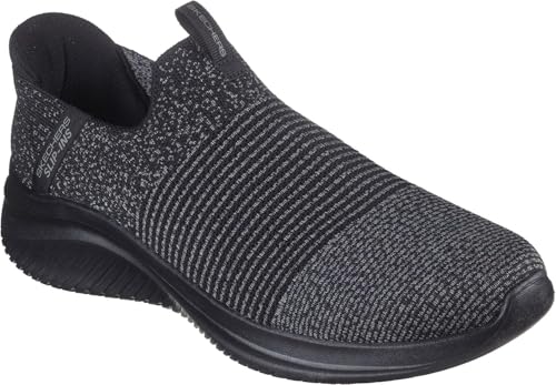 Skechers - Mens Ultra Flex 3.0 - Nezzo Slip On Shoes, Color Black/Charcoal, Size: 7.5 M US