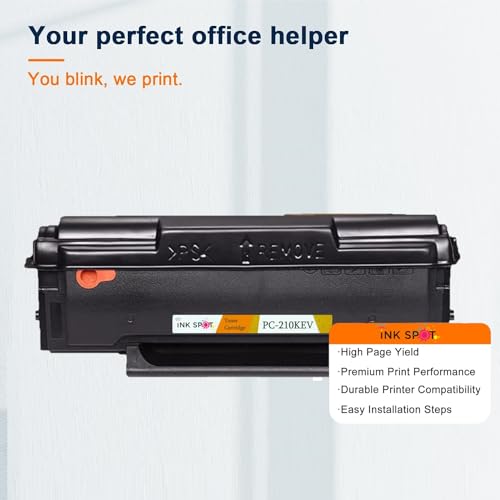 Image of PC 210VKEV Compatible Toner Cartridge for Pantum Printer P2200, P2500, P2500W, M6500, M6500N, M6500W, M6500NW, M6550, M6550N, M6550W (TN-PC-210KEV 1PIC) Black