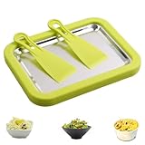 Homemade Ice Cream Machine,At Home Rolled Icecream Maker,Portable Rolled Ice Cream Tray,Freezy Bake,Cold Stone Icecream Slab Yogurt Machine Rolls Freeze Plate With 2 Scrapers