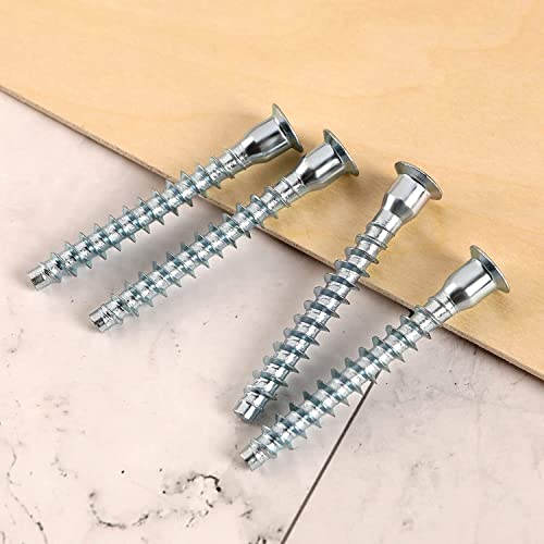 Confirmat Schrauben Möbelschrauben Möbelverbinder 110Stk 5x40 5x50 6.3x40 6.3x50 7x50 7x70 Verbindungsschrauben für Möbel