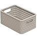 Produktbild Rotho Country Aufbewahrungskiste 6l in Rattan-Optik, Kunststoff (PP recycelt) BPA-frei, cappuccino, A5/6l (28,0 x 18,5 x 12,6 cm)