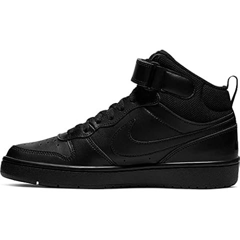 NIKE Court Borough Mid 2 (GS), Zapatillas Negras Cover