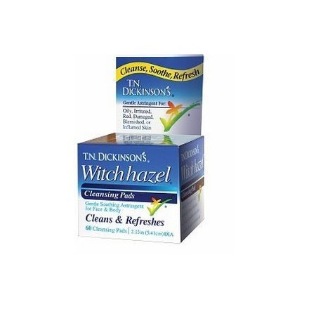 T.N. Dickinson's Hazelets Witch Hazel Pads 60 ea,3 pack