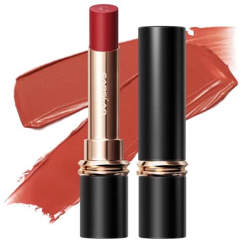 CARSLAN Matte Cream Lipstick, Moisturizing Creamy Formula Lip Makeup with vitamin e, Castor Seed Oil, Vegan formula, M23