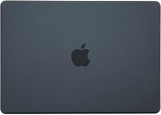 Capa fosca compatível com MacBook Air de 15 polegadas Modelo: A2941 M2 versão 2023, capa protetora de plástico rígido capa protetora de capa rígida. Preto