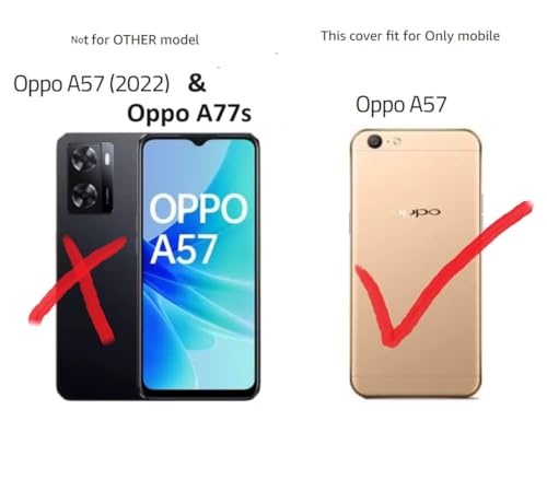 Image of COVERBLACK Rubber Silicone Back Cover for Oppo A57 - Transparent