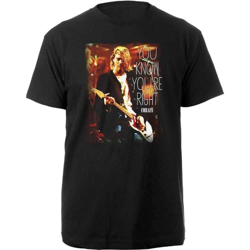 Kurt Cobain Men's You Know You're Right T-Shirt Black