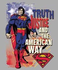 Superman Kids Shirt Truth Justice Heather Gray Tee