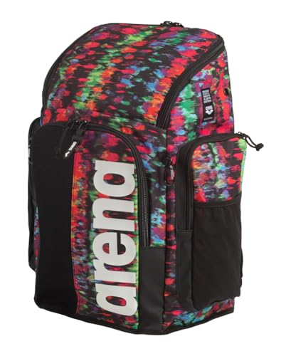 Image of ARENA Spiky III Backpack 45 Swimming Athlete Sports Gym Rucksack Large Training Gear Equipment Swim Bag for Men and Women, 45 Liters, Tie Dye