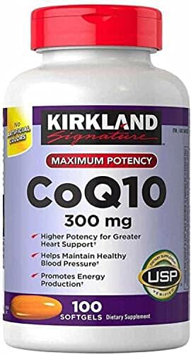 ADEMA Kirk-Land-Signature Coq10 300 Mcg 100 Softgels,Maximum Potency Co Q 10 Supplement,Purple