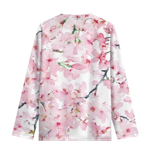 Cute Shirts for Girls 3-4 5-16 Long Sleeve Tops Kids Athletic Shirt Crew Neck Tops2