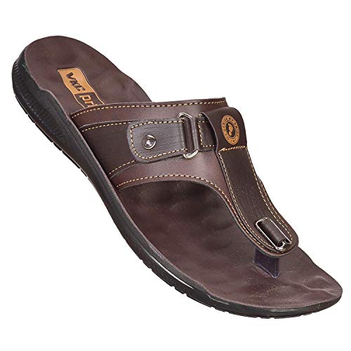 Image of VKC Men's Brown V Strap Slipper
