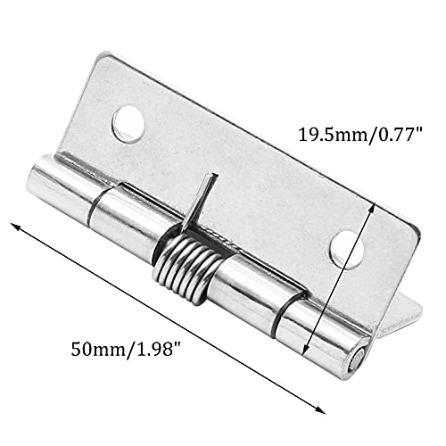 Yoohey 4Pcs 2 Inch Spring Hinge Self Closing Hinge, 304 Stainless Steel Spring Door Hinges, Self Closing #TOP1