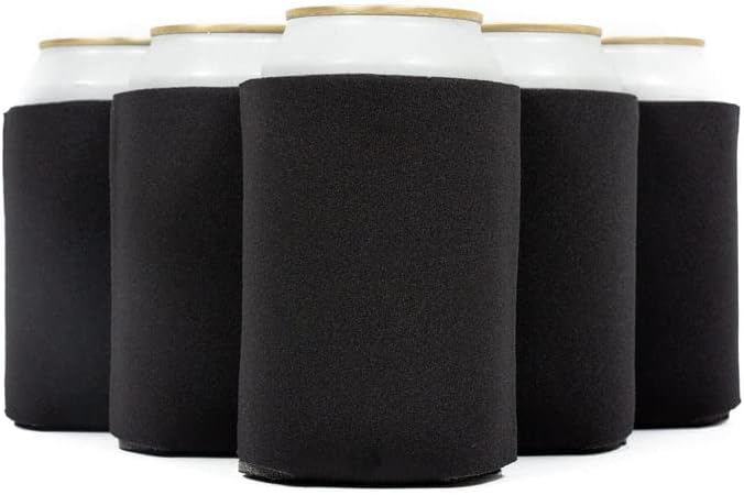QualityPerfection Fundas enfriadoras de latas (paquete de 12) de neopreno plegable de 12 onzas, fundas aislantes para latas refrigeradas, cubierta