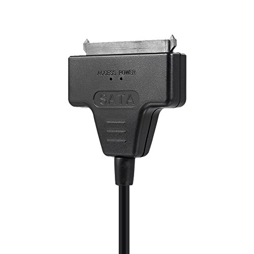 Docooler Adaptador de cabo USB2.0 para SATA 22Pin para unidade de disco rígido SATA HDD de 2,5