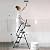 WiberWi 3 Step Ladder with Handrails Folding Step Stool with Tool Plateform, 330 lb Capacity Step Stools for Adults Portable Ladder for Home Kitchen Steel Frame with Non-Slip Wide Pedal