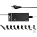Hama Notebook Netzteil 12 V, 14 V, 15 V, 16 V, 18 V, 18.5 V, 19 V, 19.5 V, 20 V, 21 V, 22 V, 90W (Universalnetzteil für Laptop und Tablet, 8 Stecker für gängige Modelle, zusätzlicher USB Port, 4A)