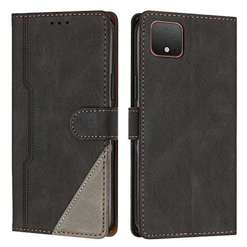 RADOO Funda para Google Pixel 4 XL, Funda Cartera de Cuero Multifunción, Cierre Magnético con Solapa Antichoque, Flip PU Cuero Carcasa Magnético Caso Cartera Móvil Case para Google Pixel 4 XL (Negro)