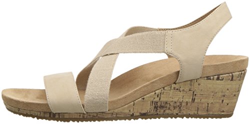Lifestride Womens Mexico Wedge Sandal, Bone, 8.5 Us #TOP7