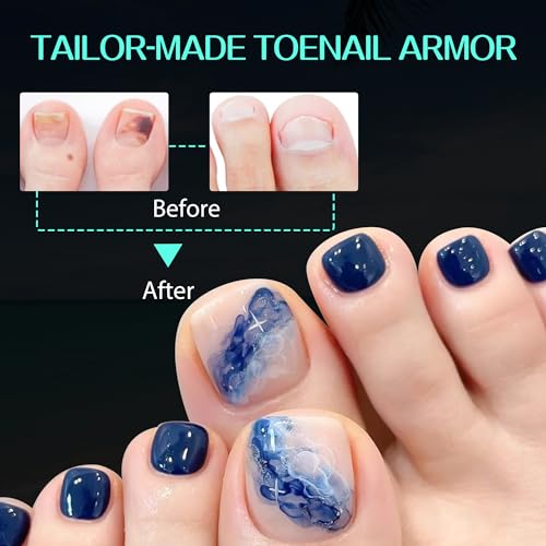 Image of UNA GELLA Toe Nail Tips 504Pcs Short Square False Soft Gel Full Cover Fake Toe Nails Matte Toe Nails 12 Sizes Pre-shape Fake Toenails Gel Toe Nail Tips For Nail Extension Home DIY Nail Salon