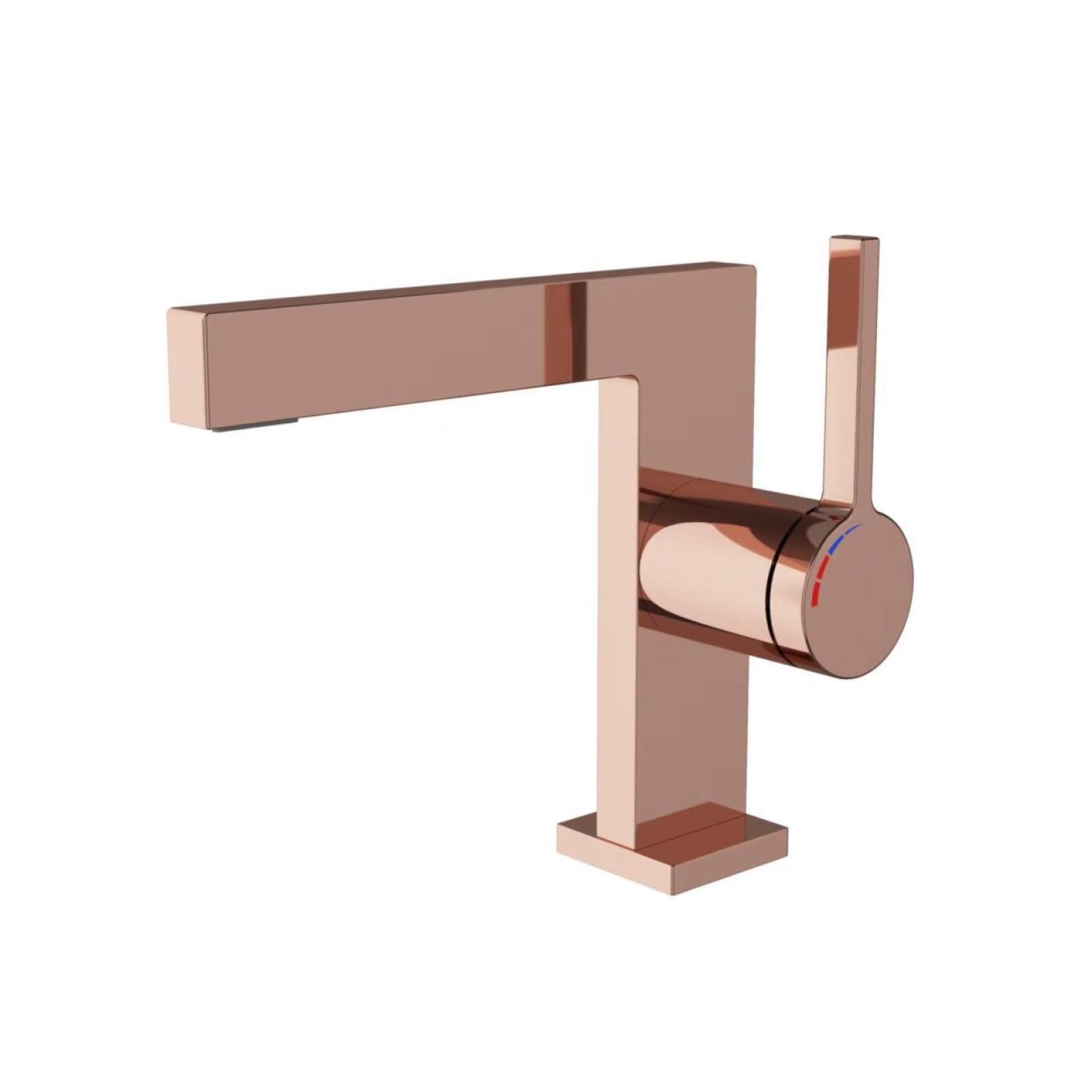 Fanjubei Rose Gold Copper Hot And Cold Washbasin Faucet,