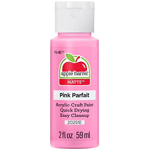 Apple Barrel Acrylic Paint in Assorted Colors (2 oz), 20251, Pink Parfait