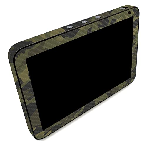 Image of MightySkins Carbon Fiber Skin Compatible with Amazon Echo Show 8 (Gen 2) - Green Camouflage | Protective, Durable Textured Carbon Fiber Finish | Easy to Apply
