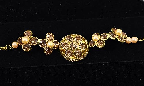 Image of NMII Gold Plated Chain Bracelet Rakhi For Brother Raksha Bandhan 2023 | Stylish Metal Rakhi | Rakhi for Brother /Bhabhi | Bracelet For Boys | Rakhi Combo | Rakhi Gift (Pack of 1)
