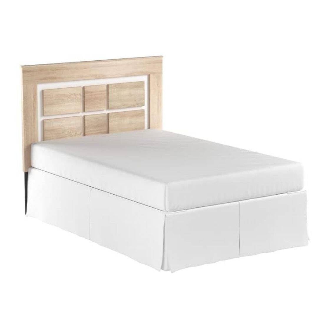 SHIITO | Cabecero con Patas | Ideal para Dormitorios con Cama de Matrimonio | Color Cambrian Grafito - 120 x 160 x 3.8 | Modelo Bono