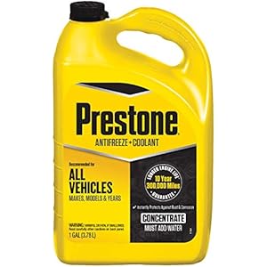 Prestone AF2000-6PK Extended Life Anitfreeze – 1 Gallon, (Pack of 6) , Yellow