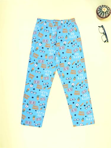 Image of KiddoPanti Boys Printed Pyjama | 100% Cotton Single Jersey Fabric | All Over Printed Design | Relax Fit & Ankle Length | Pyjama Pant
