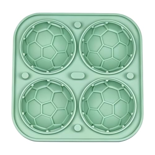Molde de silicona para cubos de hielo con forma de balón de fútbol miniatura 1