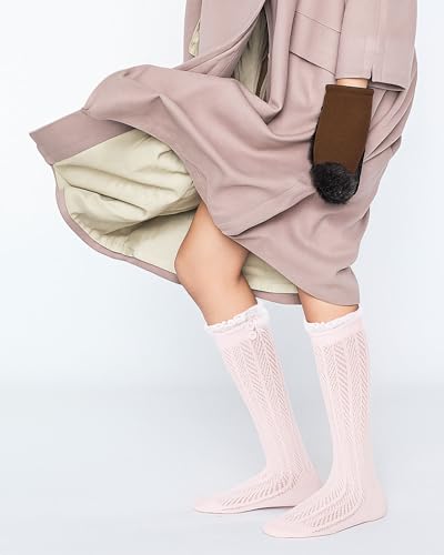 Image of Syhood Long Button Boot Socks with Lace