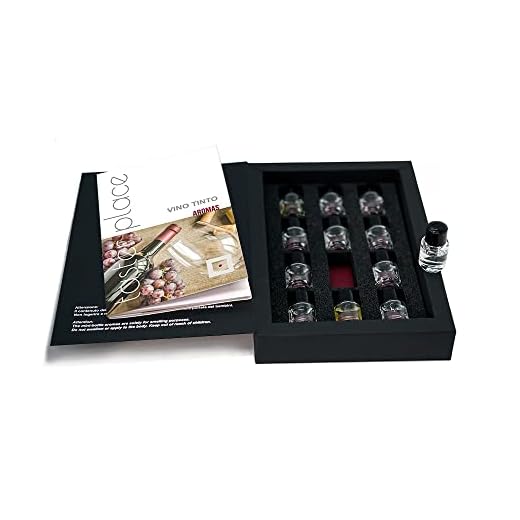 TASTERPLACE Set de aromas de vino tinto - versión en español - para sommeliers - para amantes del vino - herramienta de degustación.