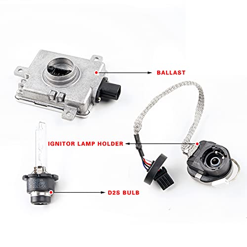 Xenon Headlight Ballast Control Unit W/D2S Bulb & Igniter Module Compatible With Acura Tl Mdx Rdx Tsx Honda Accord Cr Mazda 3 Cx, Replaces W3T19371 W3T16271 W3T20971 W3T15671 #TOP2