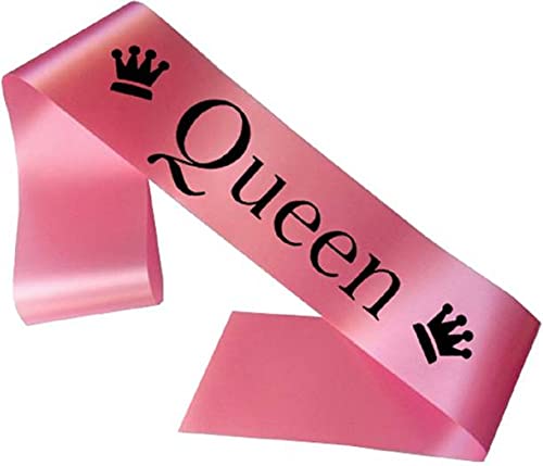 Yuvi Gift Gallery Decorative Satin Happy Birthday Sash for Birthday Boy/Girl & Party Decoration Accessory Baby Shower (Queen)
