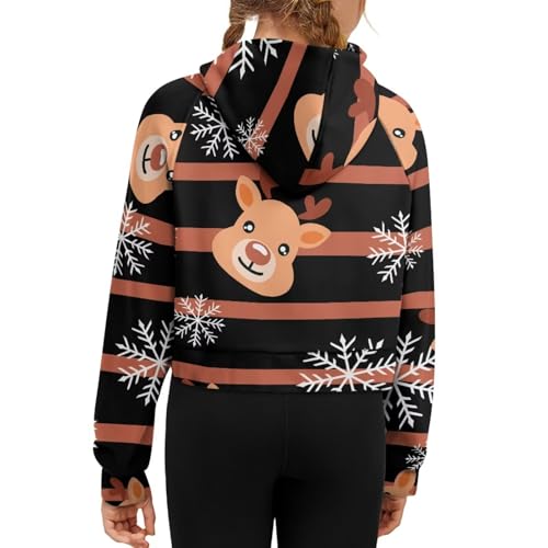 Graphic Sweatshirt Cute Hoodies for Teen Girls Zip Up Hooded Pullover Fall Outfits with Pockets forHoliday 5-143