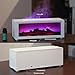 Essential Oil Air Diffuser with Remote Control,Flame Colorful Water Vapor Fireplace Fire Humidifier for Aromatherapy Aroma Machine for Room Bedroom,[Timer and Auto Off Protection]