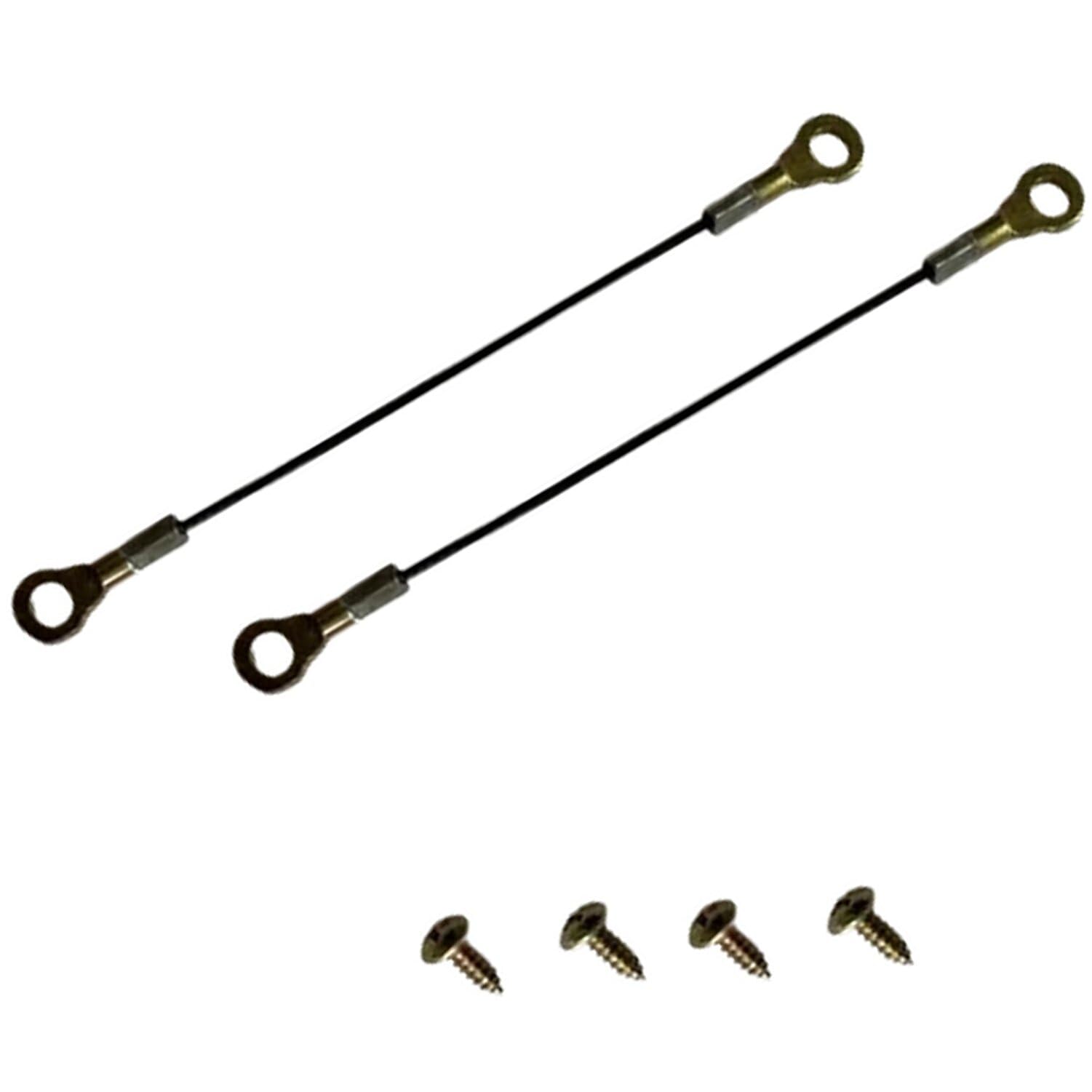 PPIOOY バイク用 リアボックス 取り付け金具 ストッパー ワイヤー 2本セット 防錆加工 高耐久 汎用部品 リアゲートストッパー 補修パーツ 通勤 ツーリング用 (15CM)