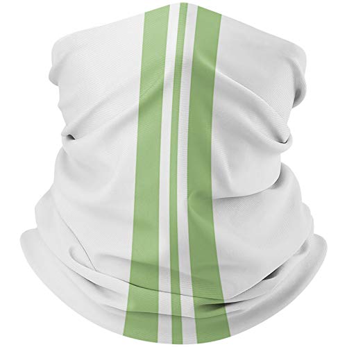 Irish Saint Patrick's Day Neck Gaiter Face Cover Scarf Bandanas For Dust Green Striped Balaclava/Headband For Adults Teens #TOP1