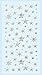 Hobbyfun stickers autocollants en forme d'étoile-argent