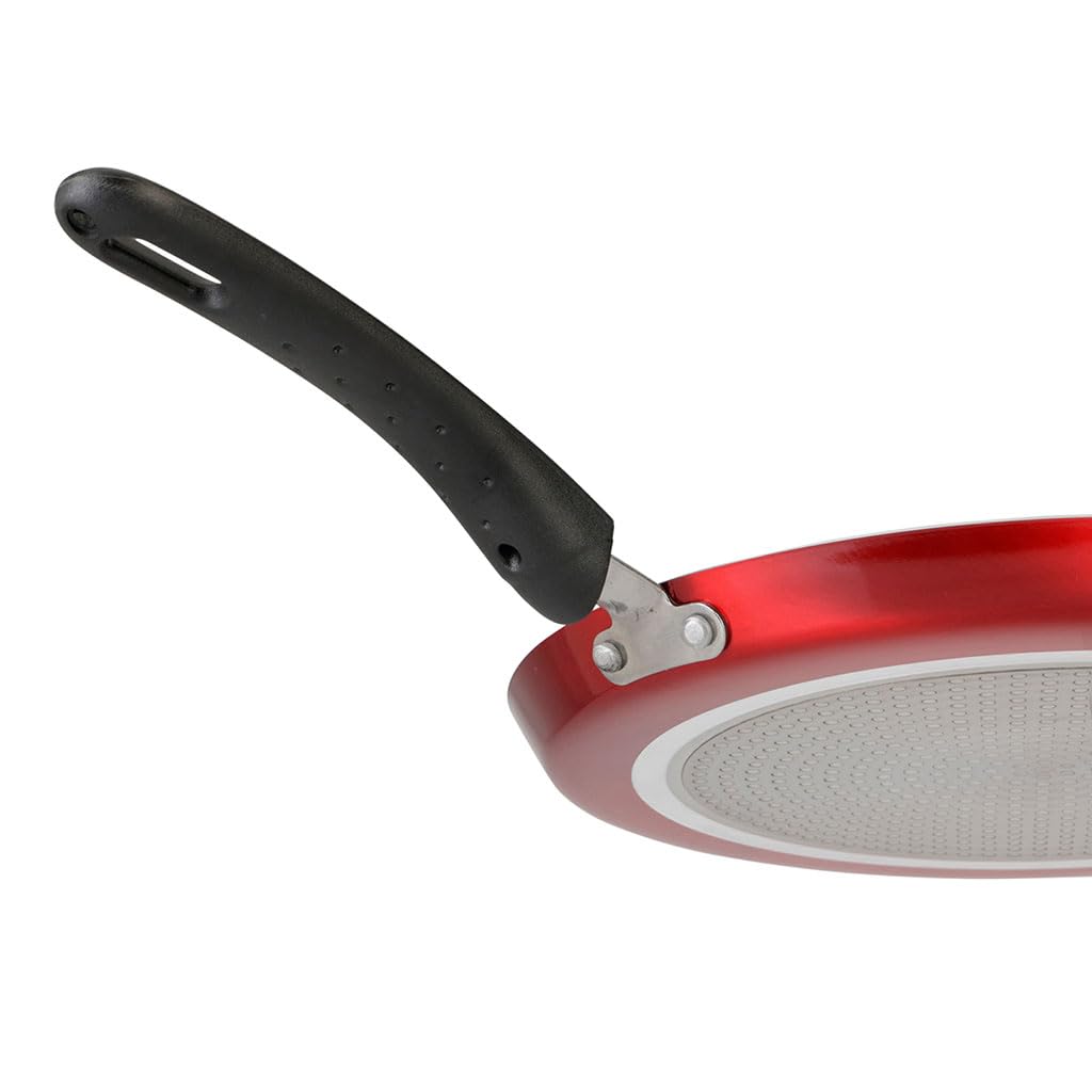 Sitram 712389 CHERRY 712389 Crepemaker van geperst aluminium, 28 cm, anti- aanbaklaag, kleur: rood metallic, voor alle warmtebronnen, inclusief inductie Sitram 712389 CHERRY 712389 Crepemaker van geperst aluminium, 28 cm, anti- aanbaklaag, kleur: rood metallic, voor alle warmtebronnen, inclusief inductie