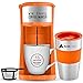 AdirChef Personnel Cafetière avec 15 Oz. Tasse Voyage (Orange)