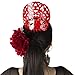 Spanish Hair Comb for Women – Traditional Flamenco Peineta Española for Girls – Ornamental Red Accessory from Spain – Flamenco Hair Combs – Spanish Combs – Mantilla Comb Model I by Ole Ole Flamenco